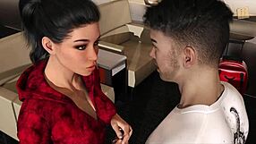 Is intertwined 60 heading back for the wedding with big tits?