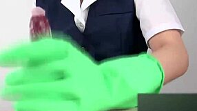 Handjob in Latex Gloves Feels So Damn Good!