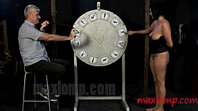 Young Chick Caning a Helpless Milf