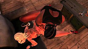 blonde cougar engages in random anal acts on sofa with big black cock