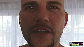 amateur teen at party with glasses