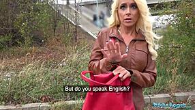 Tattooed Busty German Milf Fucked Hard Against Tree In Public