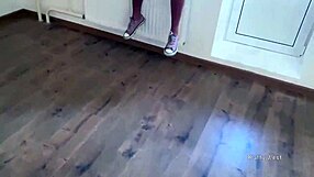 Rough Blowjob on Big Cock for Cute Teen Brunette