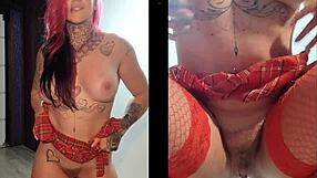 Fitness Model: Brazilian fitness model takes part in a two-screen show, to show off her toned body