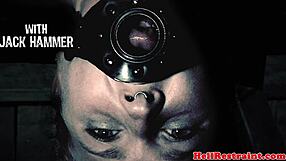 Bonded sub gets whipped in dungeon by master