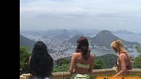 Brazilian amateurs show big asses and natural tits in public rio de janeiro
