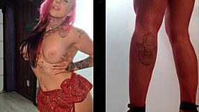 Brazilian fitness milf bends over showing ass