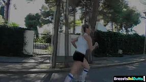 hugetits amateur babe drilled in missionary position.