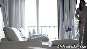 Smalltits Model Tastes Jizz After Intense Sex!