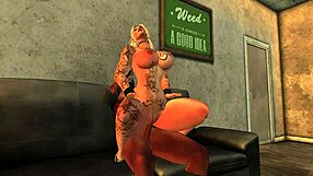 blonde cougar engages in random anal acts on sofa with big black cock