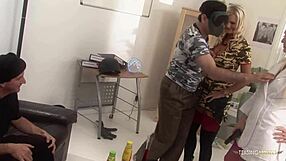 group fucking in stockings satisfies busty girls with moaning and riding