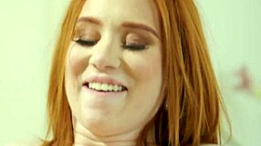 Busty Redhead Feels Seduced By Petite Blonde Masseuse Friend