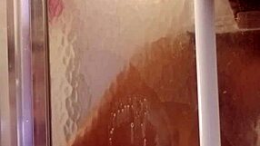 Shy Milf Showers And Shaves Her Big Ass And Tits