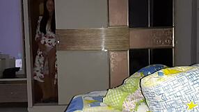 my stepsister peeping on me from the closet when i jerk off and masturbates too - girls fly orgasm