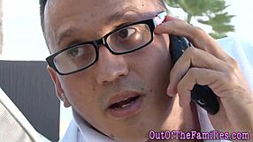 Busty stepmom rides passionately