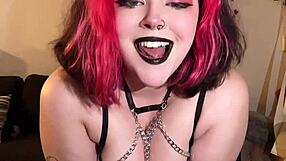 Goth mommy Vanessa gives jerk off instructions!