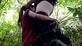 Intense Forest Fuck Drives Girlfriend to Orgasmic Bliss