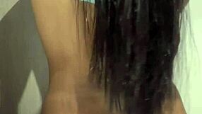 a quickie in the bathroom while friends are in the living room