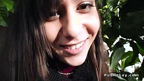 Romanian Babe Takes Huge Dick Deep in Her Ass in Public