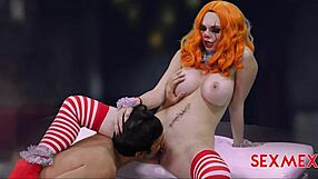 Halloween treat with sexy Emily Thorne in wild banging action