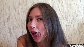 ananta shakti uses fetish tongue to lick and suck dildo with fingering