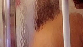 Shy Milf Showers And Shaves Her Big Ass And Tits