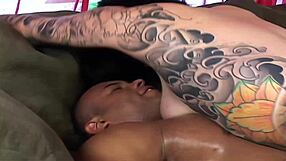 Tatted Black Haired Beauty Gets Fucked By Her Black Boyfriend