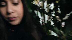 Romanian Babe Takes Huge Dick Deep in Her Ass in Public