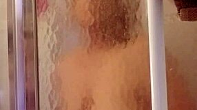 Shy Milf Showers And Shaves Her Big Ass And Tits