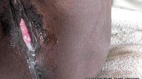 Intensely Filling Tight Black Pussy with Cum in Africa