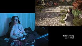 i play alan wake naked with brunette bbw