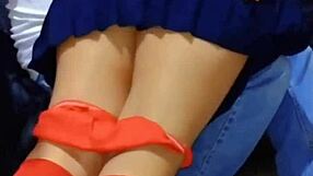 I lift skirt and put dick in student slut