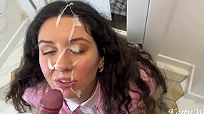 Ever seen a massive facial compilation with epic cum swallowing?