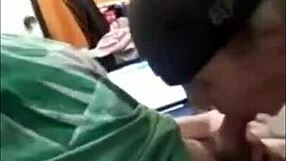 my good friend worships my cock with deepthroat