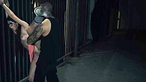 Self-Bondage Boobs Bound in Extreme Domination with Glasses