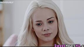 Blonde Teen Beauty Joins Milf in Hot 3way