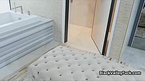 perky ebony coed takes white bestie's crush in reality