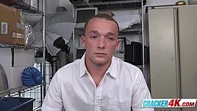 Black Rough Male Gets Blowjob from White Obedient Gay Boy