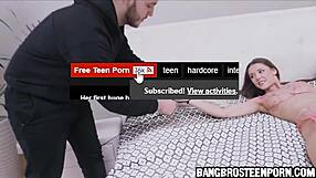 Tied teen gf fucked!