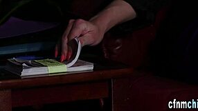 I love watching my mistress in stockings jerk cock so rough