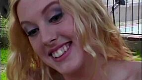 This girl suggestively desires double penetration, getting fucked in pussy and ass with cumshot