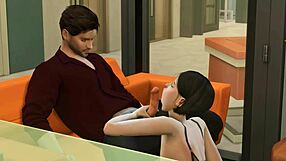 CEO Business Woman in 3D Hentai Office Sex.