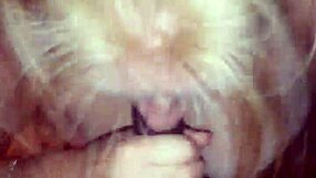 She sucks the big black cock to swallow that nut.