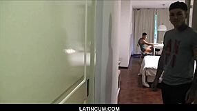 Straight Young Latino Boy Paid for Gay Orgy with Big Cocks