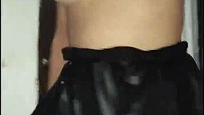 Paying penance to my friend with colombian mexican petite body in teasing contrast