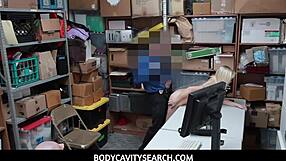 I watch as horny chick Madison Hart spreads her legs for a hard pole fucking in Bodycavitysearch