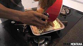 Home lunch turns into blowjob and assfucking with angel lima