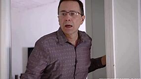 Stepson interacts with Vanessa Cage.