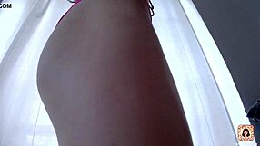 Perfect Babe Tries On New Bikinis