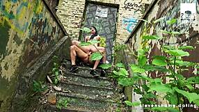 Doreen Gets Her Pierced Pussy Smashed in Garage